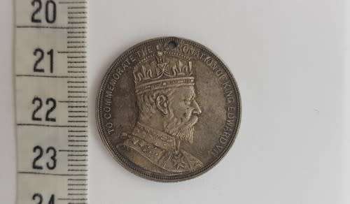 SA Colony of Natal 1902 King Edward VII Coronation Silver Medallion as per photo