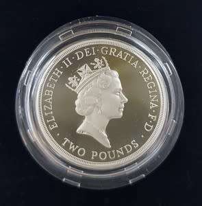 1945-1995 United Nation 50 Year Anniversary Silver 2 Pound Coin as per photo