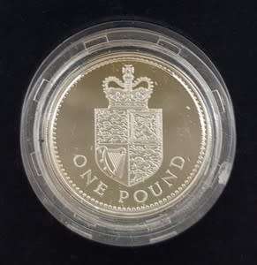 1988 United Kingdom Silver Proof One Pound Coin as per photo