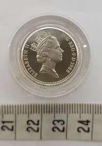 1988 United Kingdom Silver Proof One Pound Coin as per photo