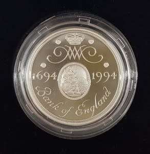 1994 Silver Proof 2 Pound Coin Commemorating the Bank of England as per photo