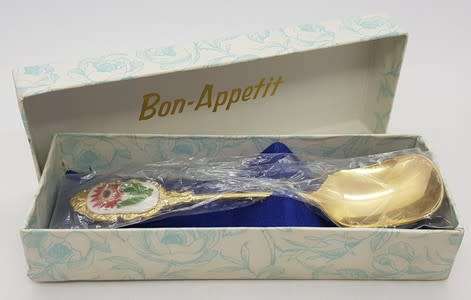 Stainless Steel Sugar Spoon made in Japan in original box as per photo