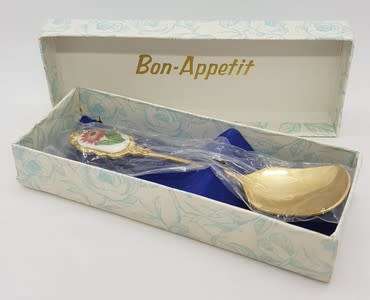 Stainless Steel Sugar Spoon made in Japan in original box as per photo