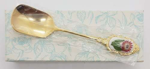 Stainless Steel Sugar Spoon made in Japan in original box as per photo