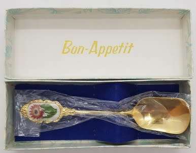 Stainless Steel Sugar Spoon made in Japan in original box as per photo