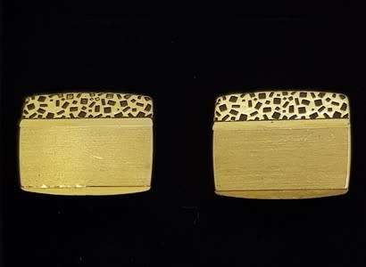 Vintage Gold Plated Cufflinks as per photo