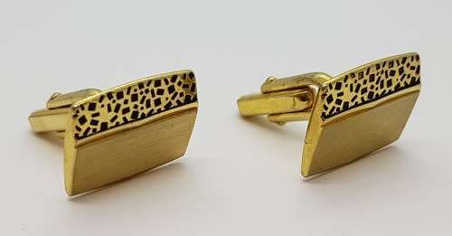 Vintage Gold Plated Cufflinks as per photo