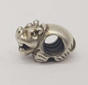 Original Pandora Sterling Silver Hippo Charm as per photo