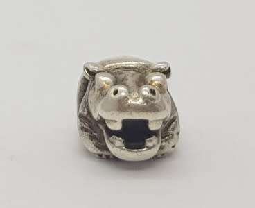Original Pandora Sterling Silver Hippo Charm as per photo