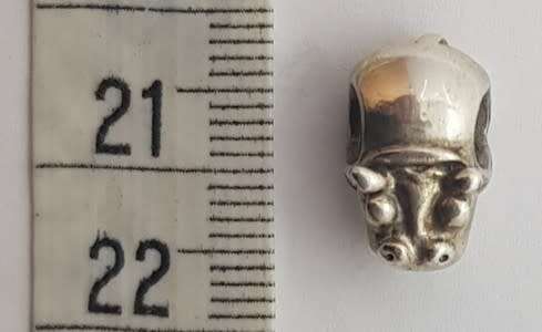 Original Pandora Sterling Silver Hippo Charm as per photo