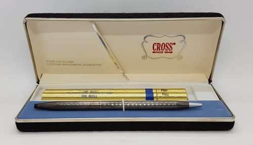 Vintage Sterling Silver Cross Slender Ladies Ballpoint Pen as per photo
