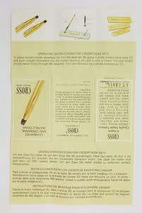 Vintage Sterling Silver Cross Slender Ladies Ballpoint Pen as per photo