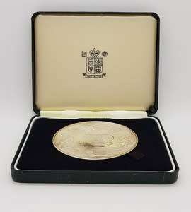 Battle of Waterloo 175th Anniversary Silver Medal 153g 925 silver as per photo
