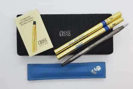 Vintage Sterling Silver Cross Slender Ladies Ballpoint Pen as per photo