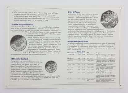 1994 Royal Mint United Kingdom Proof Set as per photo