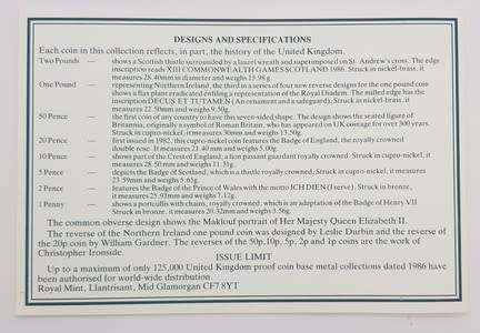 1986 Royal Mint United Kingdom Proof Set as per photo
