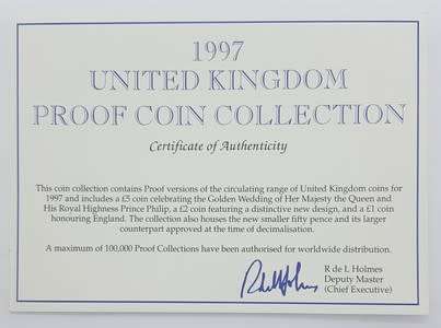 1997 Royal Mint United Kingdom Proof Set as per photo
