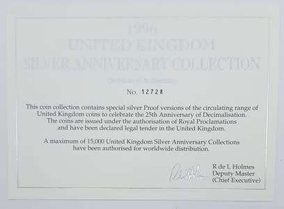 1996 Royal Mint United Kingdom Proof Set- 25th anni if Decimanisation as per photo