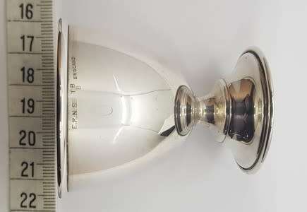 EPNS egg cup and spoon in box PRICE REDUCED