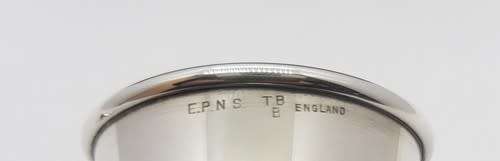 EPNS egg cup and spoon in box PRICE REDUCED