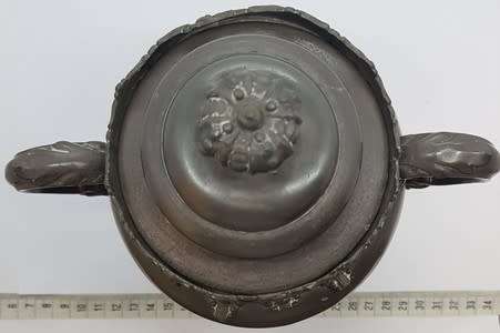 Simpson Hall Miller and co silver-plated urn PRICE REDUCED