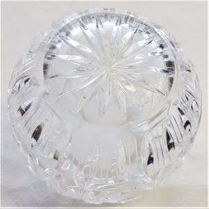 WWII Czechkoslovakian 8 point star crystal bowl as per photo