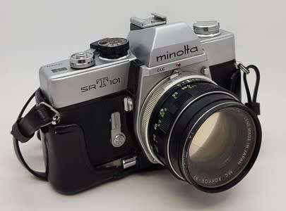Minolta camera with 1:1.7 f lens as per photo
