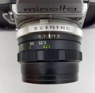 Minolta camera with 1:1.7 f lens as per photo