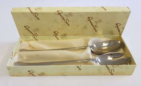 Silverplated salad spoons from American Swiss as per photo