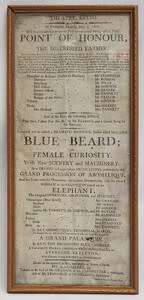 1802 Kelso Theatre Program in Frame - Ephemera - PRICE REDUCED
