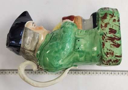 Very old Toby Jug, top has been filled in - as per photo