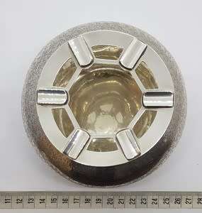 Japanese silver ashtray - 8 x 11cm - as per photi