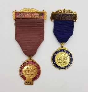 Pair of WP Agricultural Society medallions as per scan