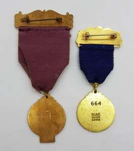 Pair of WP Agricultural Society medallions as per scan