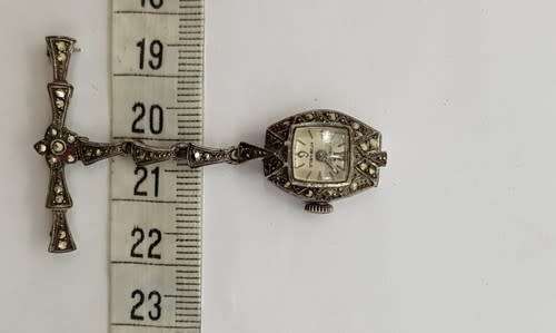 Itraco marcasite nurses watch 9 (overwound)- as per photo
