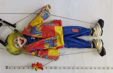 Clown marrionette as per photo