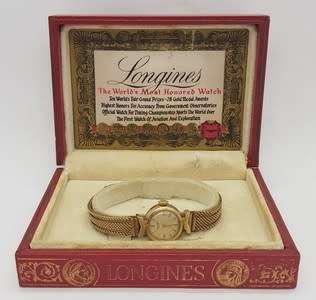 Longines ladies watch, working in box as per photo