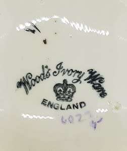 Pair of Woods Ivory Ware bowls with lids - as per photo