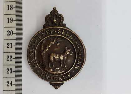 Suid Afrikaanse Nederduits Gerformeerde Sending Kerk Brigade Cap Badge as per photo
