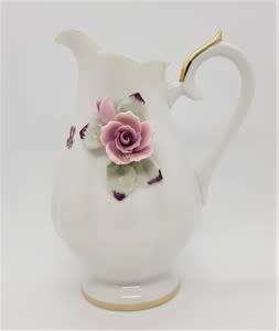 Vintage porcelain Kingsway hand painted jug,  height 17cm as per photo
