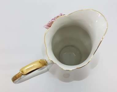 Vintage porcelain Kingsway hand painted jug,  height 17cm as per photo