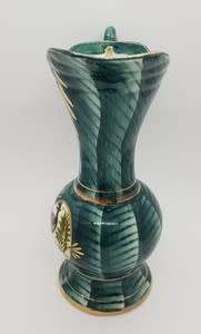 Pair of handpainted porcelain jugs height 20cm as per photo