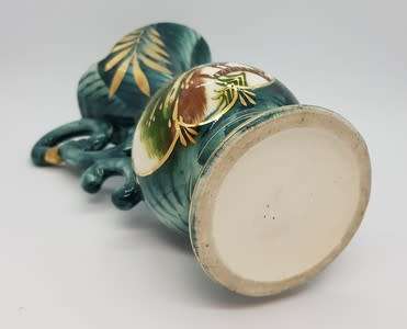 Pair of handpainted porcelain jugs height 20cm as per photo