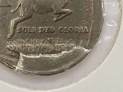 South Africa mint error R1 coin as per scan