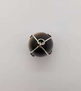 Sterling silver necklace with Tiger`s eye pendant as per photo