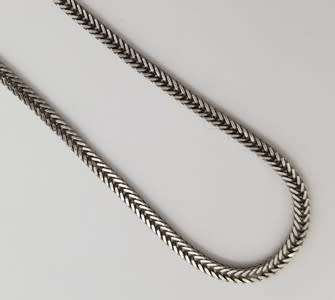 Sterling silver necklace with Tiger`s eye pendant as per photo