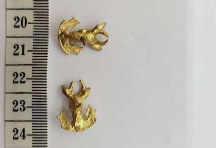 Lot of 2 Springbok Toutrek pin badges - as per scan