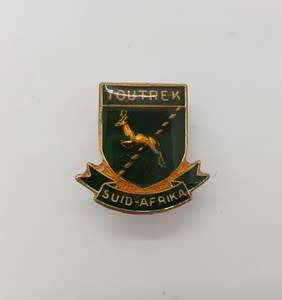 Lot of 2 Toutrek pin badges as per photo