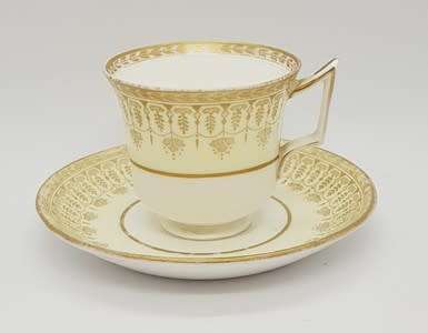 Small Wedgwood cup and saucer (chipped) - as per photo
