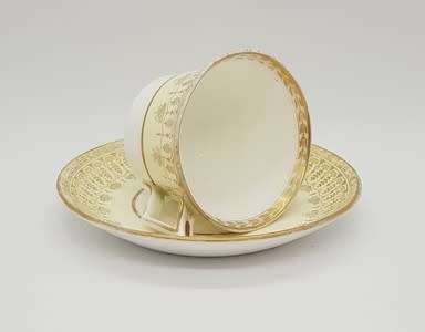 Small Wedgwood cup and saucer (chipped) - as per photo